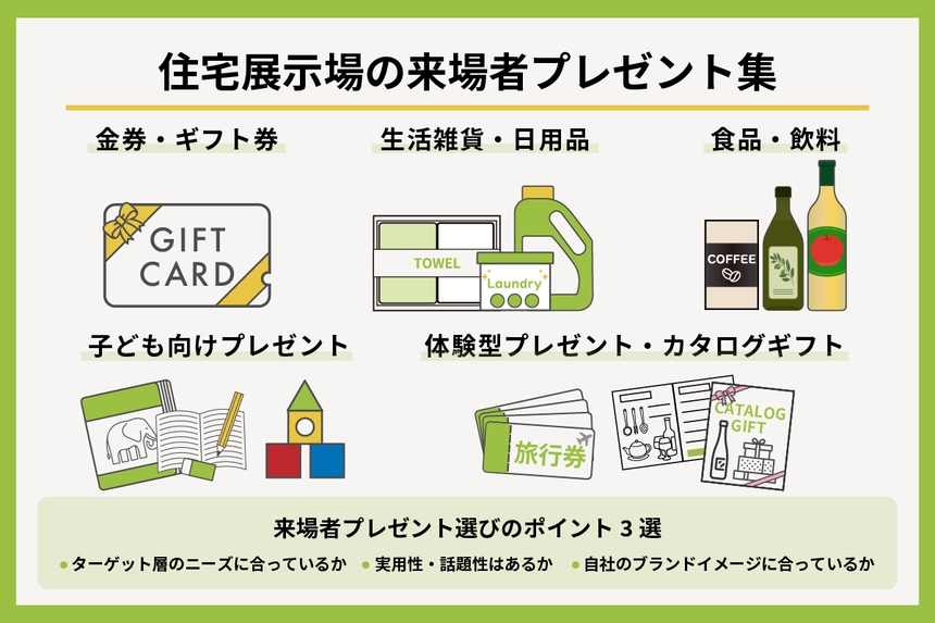 来場者プレゼント 住宅展示場