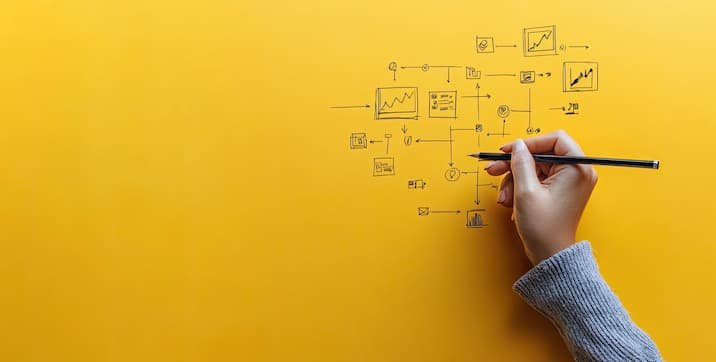 プロセスを紙に書く人